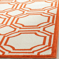 Safavieh Amherst Amt411F Ivory / Orange Geometric Area Rug