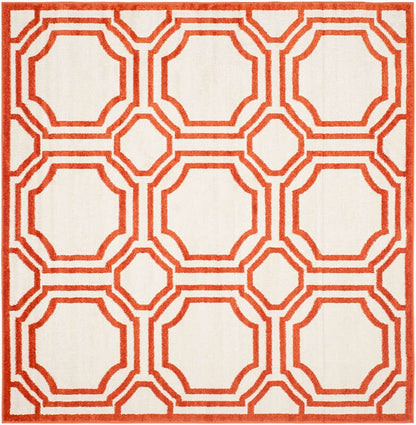 Safavieh Amherst Amt411F Ivory / Orange Geometric Area Rug