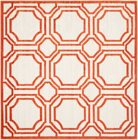 Safavieh Amherst Amt411F Ivory / Orange Geometric Area Rug