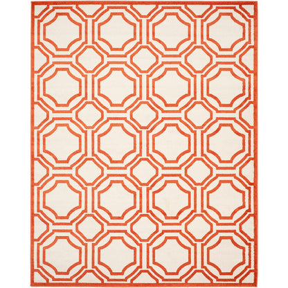 Safavieh Amherst Amt411F Ivory / Orange Geometric Area Rug