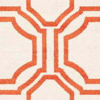 Safavieh Amherst Amt411F Ivory / Orange Geometric Area Rug