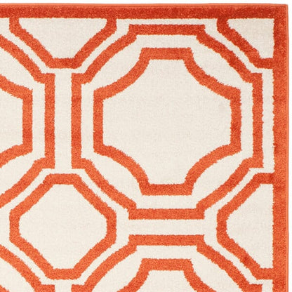 Safavieh Amherst Amt411F Ivory / Orange Geometric Area Rug