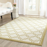 Safavieh Amherst Amt412A Ivory / Light Green Geometric Area Rug