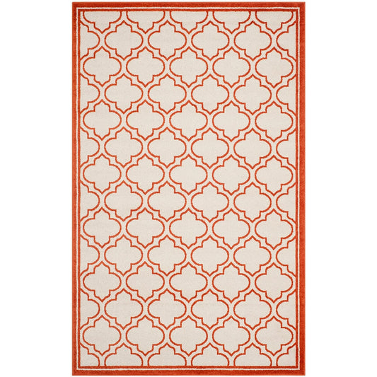 Safavieh Amherst Amt412F Ivory / Orange Geometric Area Rug