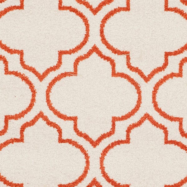 Safavieh Amherst Amt412F Ivory / Orange Geometric Area Rug