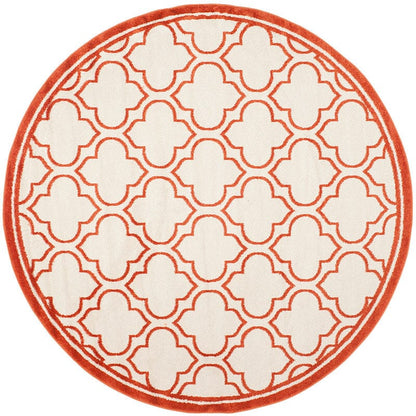 Safavieh Amherst Amt412F Ivory / Orange Geometric Area Rug