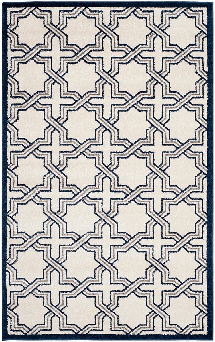 Safavieh Amherst Amt413M Ivory / Navy Geometric Area Rug