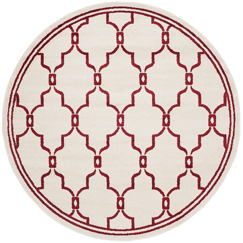 Safavieh Amherst Amt414H Ivory / Red Geometric Area Rug