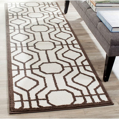 Safavieh Amherst Amt416J Ivory / Brown Geometric Area Rug