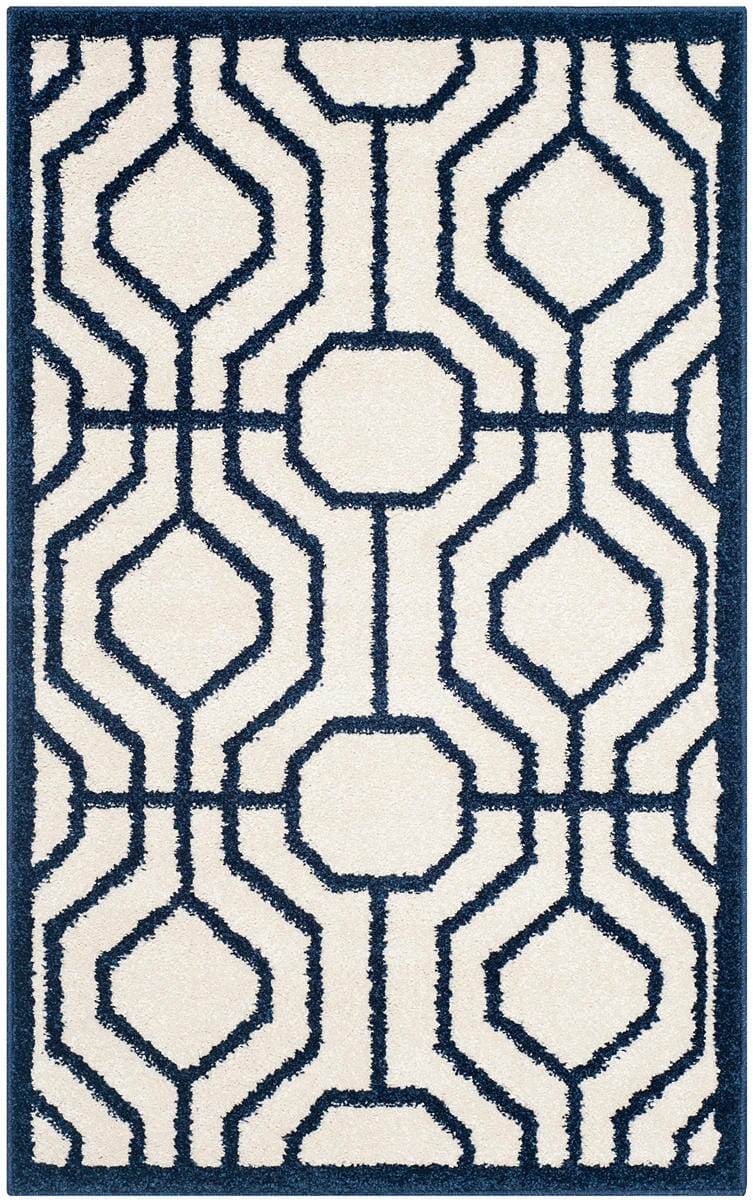 Safavieh Amherst Amt416M Ivory / Navy Geometric Area Rug