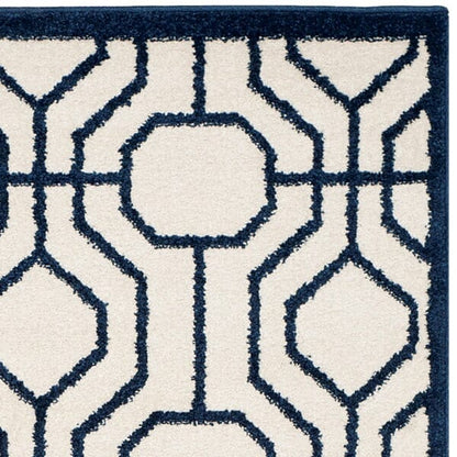 Safavieh Amherst Amt416M Ivory / Navy Geometric Area Rug