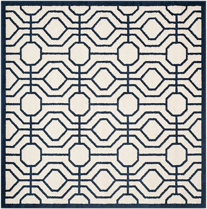 Safavieh Amherst Amt416M Ivory / Navy Geometric Area Rug