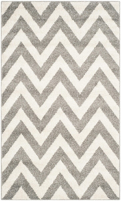 Safavieh Amherst Amt419R Dark Grey / Beige Chevron Area Rug