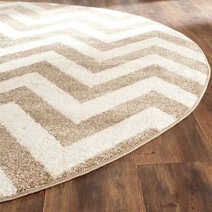 Safavieh Amherst Amt419S Wheat / Beige Chevron Area Rug