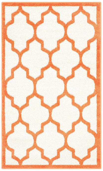 Safavieh Amherst Amt420F Beige / Orange Geometric Area Rug