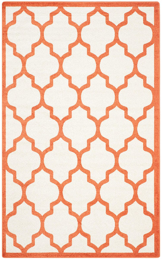 Safavieh Amherst Amt420F Beige / Orange Geometric Area Rug