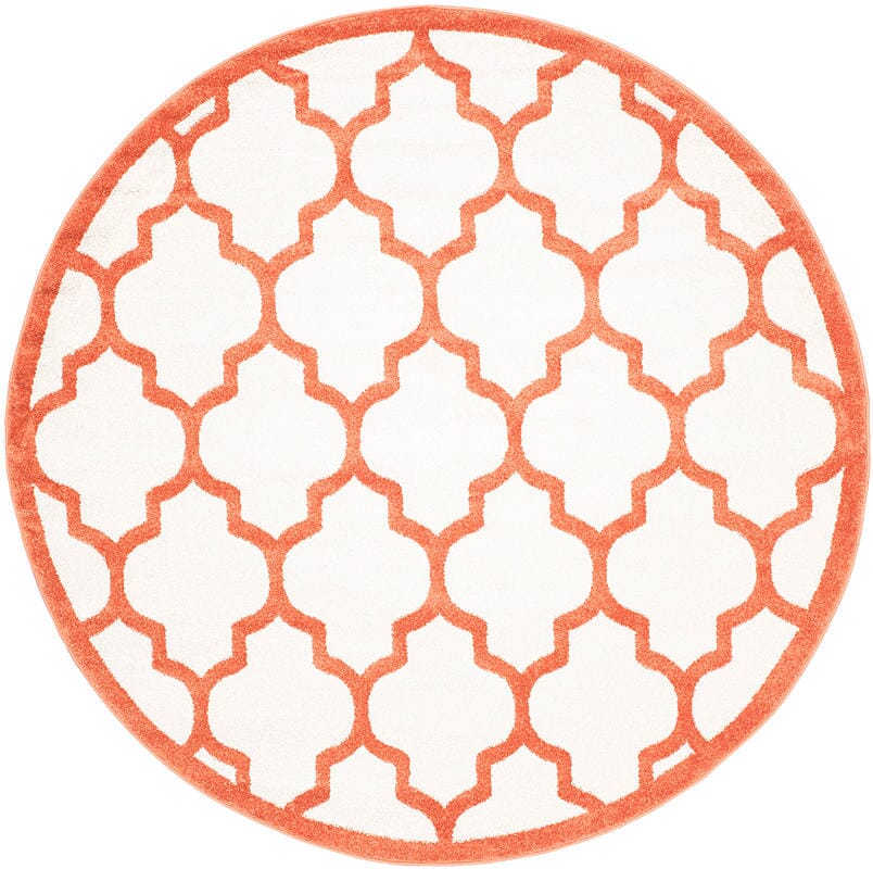 Safavieh Amherst Amt420F Beige / Orange Geometric Area Rug