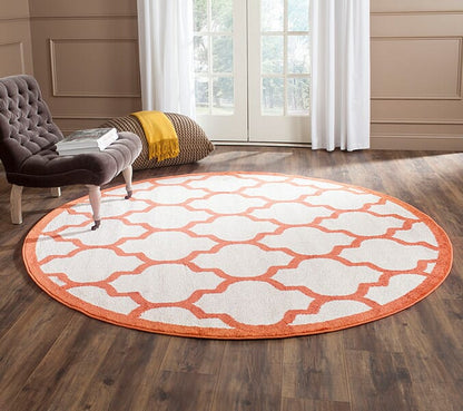 Safavieh Amherst Amt420F Beige / Orange Geometric Area Rug