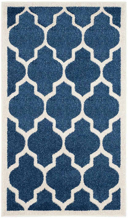 Safavieh Amherst Amt420P Navy / Beige Geometric Area Rug