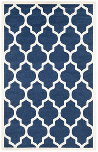 Safavieh Amherst Amt420P Navy / Beige Geometric Area Rug