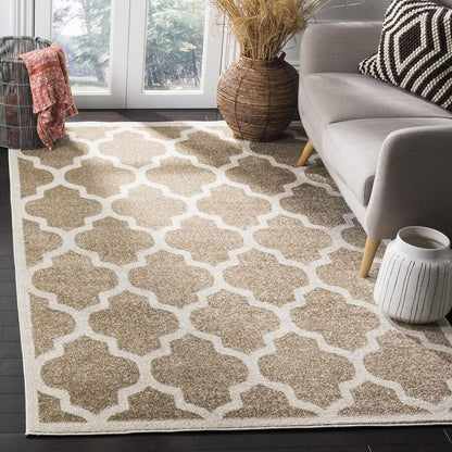 Safavieh Amherst Amt420S Wheat / Beige Geometric Area Rug