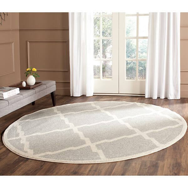 Safavieh Amherst Amt421B Light Grey / Beige Geometric Area Rug