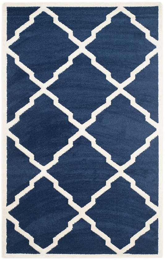 Safavieh Amherst Amt421P Navy / Beige Geometric Area Rug