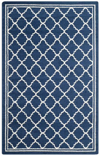 Safavieh Amherst Amt422P Navy / Beige Geometric Area Rug