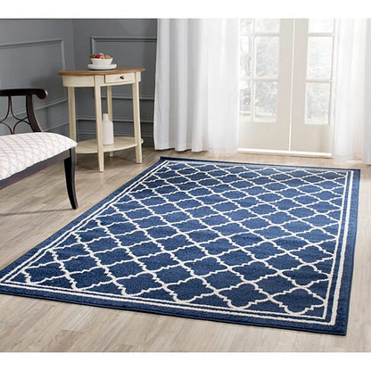 Safavieh Amherst Amt422P Navy / Beige Geometric Area Rug