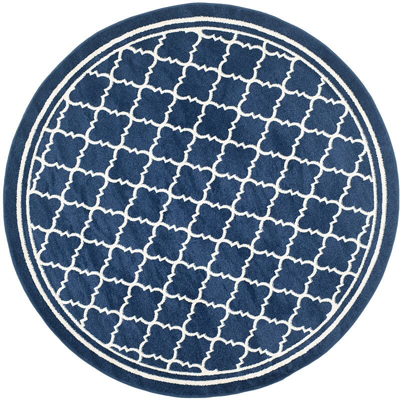 Safavieh Amherst Amt422P Navy / Beige Geometric Area Rug