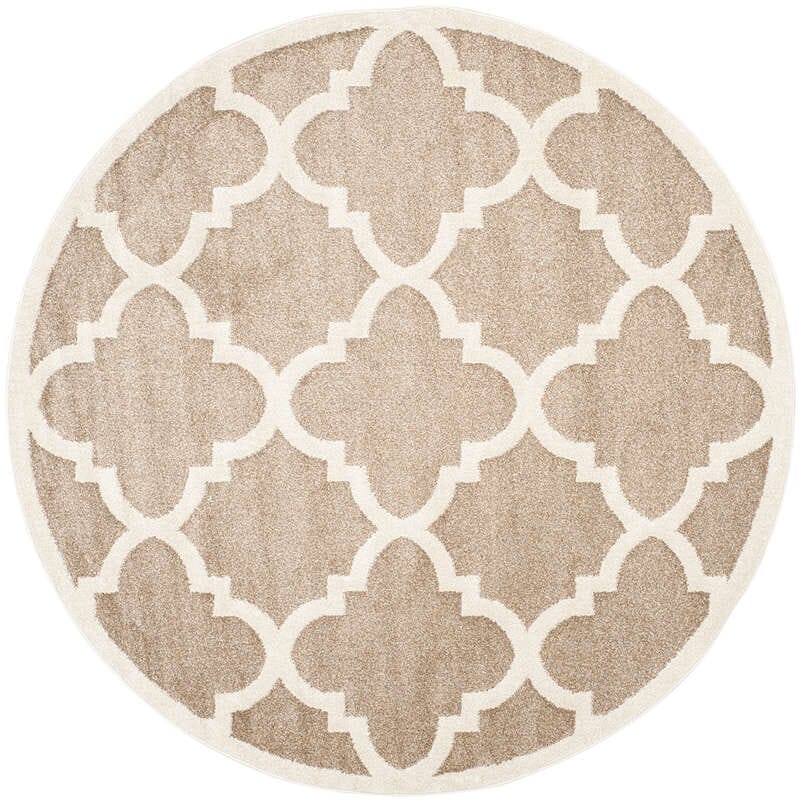 Safavieh Amherst Amt423S Wheat / Beige Geometric Area Rug