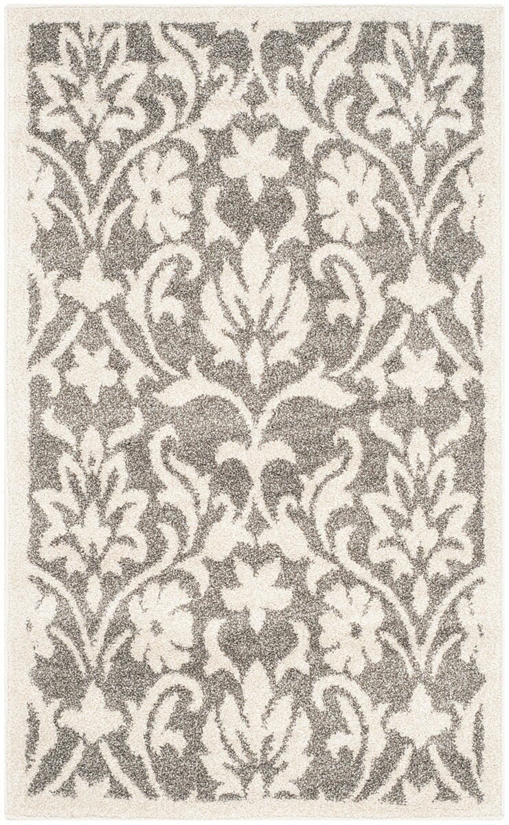 Safavieh Amherst Amt424R Dark Grey / Beige Damask Area Rug