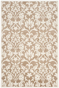 Safavieh Amherst Amt424S Wheat / Beige Damask Area Rug