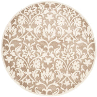 Safavieh Amherst Amt424S Wheat / Beige Damask Area Rug