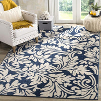 Safavieh Amherst Amt425P Navy / Ivory Floral / Country Area Rug