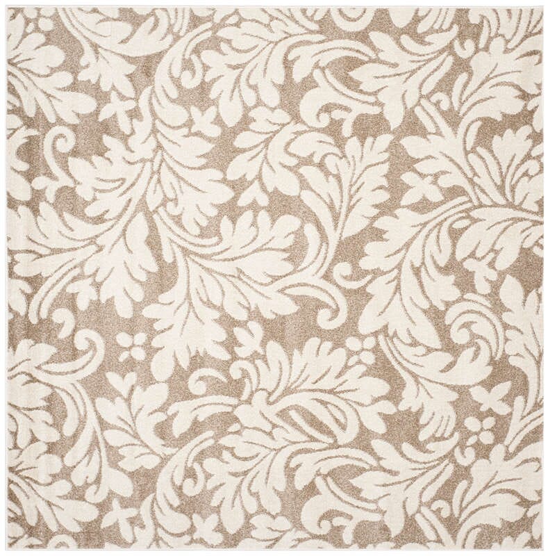 Safavieh Amherst Amt425S Wheat / Beige Floral / Country Area Rug