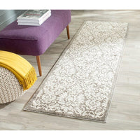 Safavieh Amherst Amt427R Dark Grey / Beige Damask Area Rug