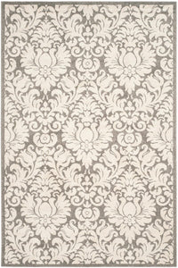 Safavieh Amherst Amt427R Dark Grey / Beige Damask Area Rug