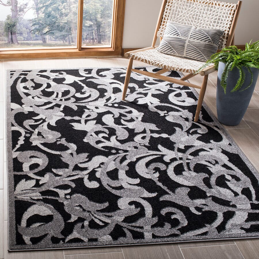 Safavieh Amherst Amt428G Anthracite / Light Grey Area Rug