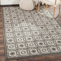 Safavieh Amherst Amt431E Ivory / Grey Damask Area Rug