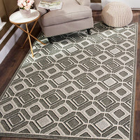 Safavieh Amherst Amt433C Grey / Light Grey Geometric Area Rug