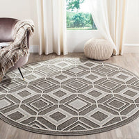 Safavieh Amherst Amt433C Grey / Light Grey Geometric Area Rug