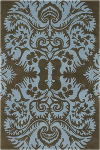 Chandra Amy Butler Amy13217 Blue / Brown Area Rug
