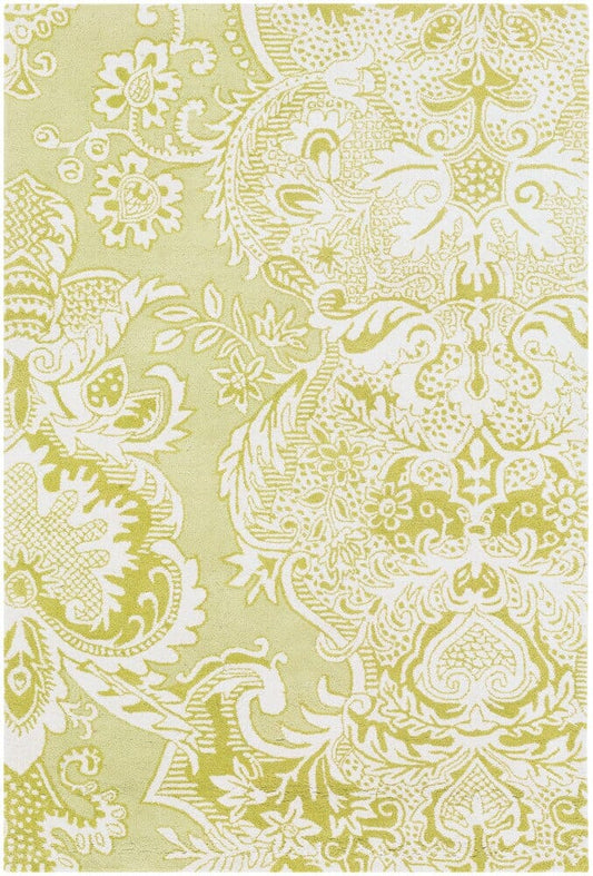Chandra Amy Butler Amy13227 Green / Off White Area Rug