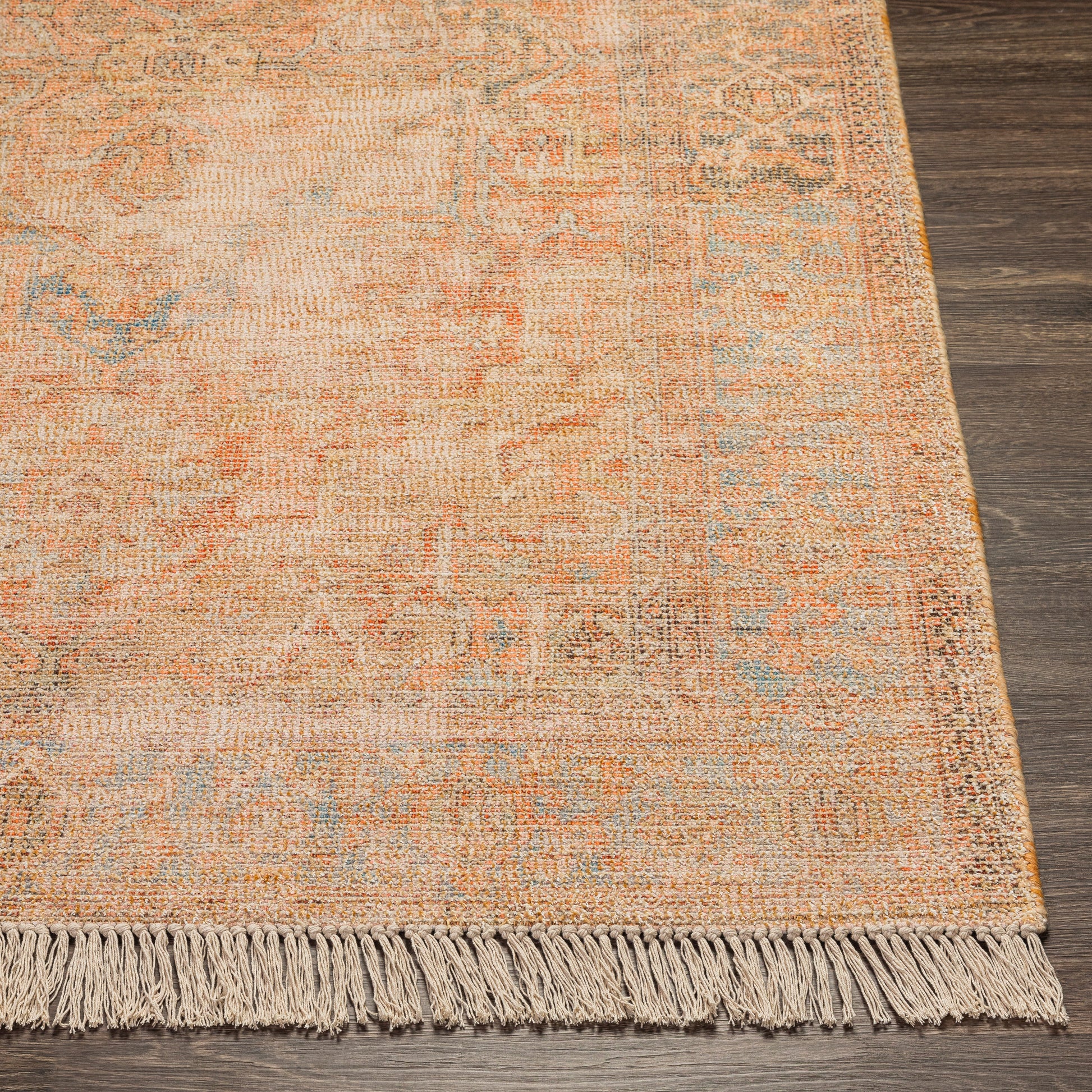 Surya Amasya Amy-2305 Burnt Orange, Coral, Peach, Dark Red Area Rug