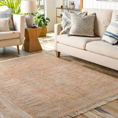 Surya Amasya Amy-2305 Burnt Orange, Coral, Peach, Dark Red Area Rug