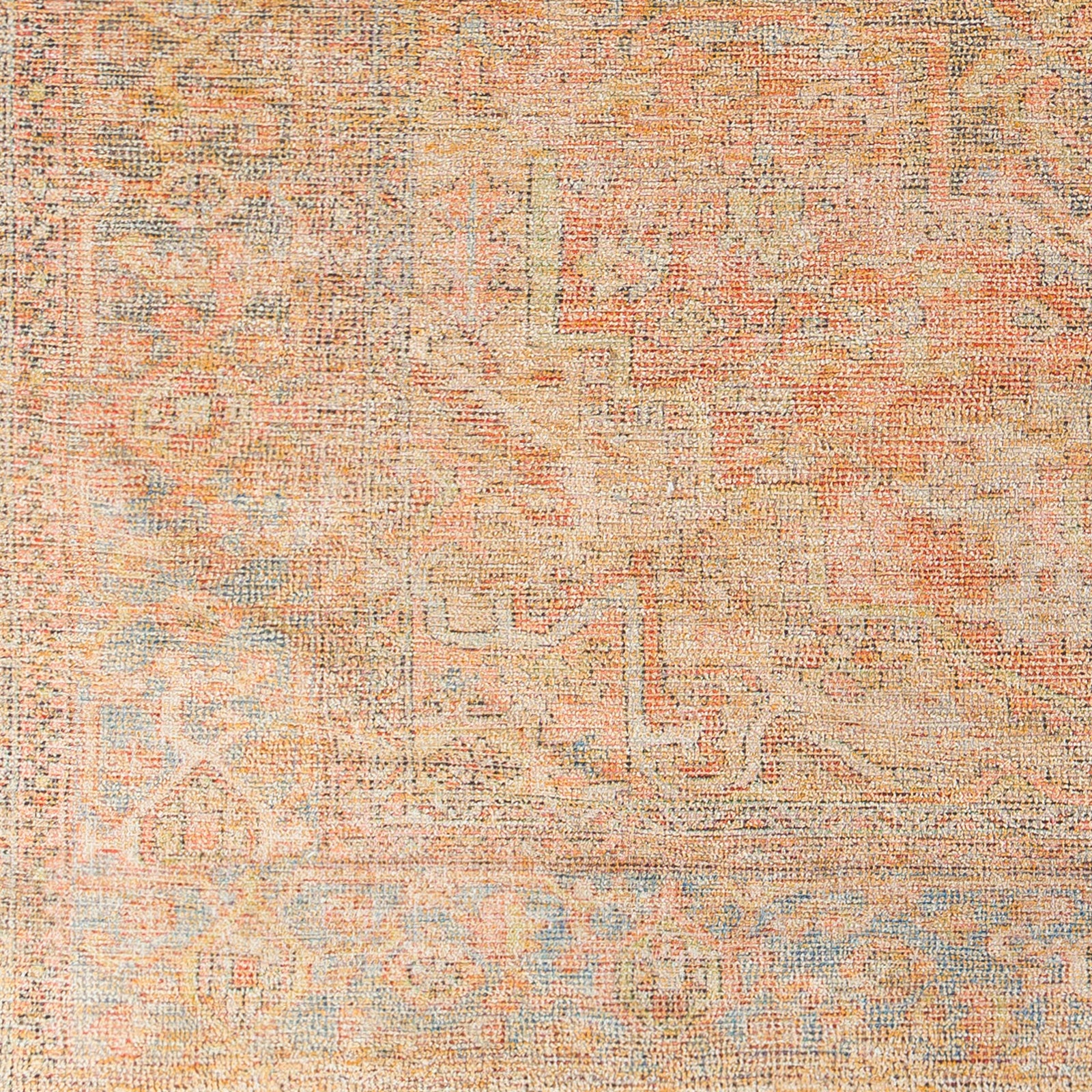 Surya Amasya Amy-2305 Burnt Orange, Coral, Peach, Dark Red Area Rug