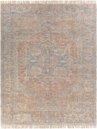 Surya Amasya Amy-2306 Burnt Orange, Dark Red, Dark Blue, Aqua Area Rug