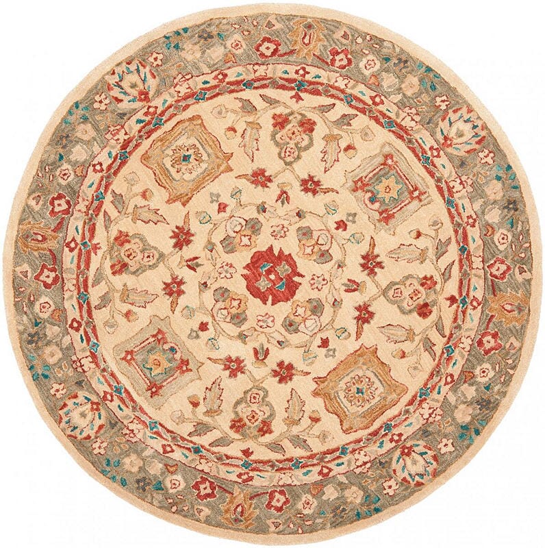 Safavieh Anatolia an511a Beige / Green Area Rug