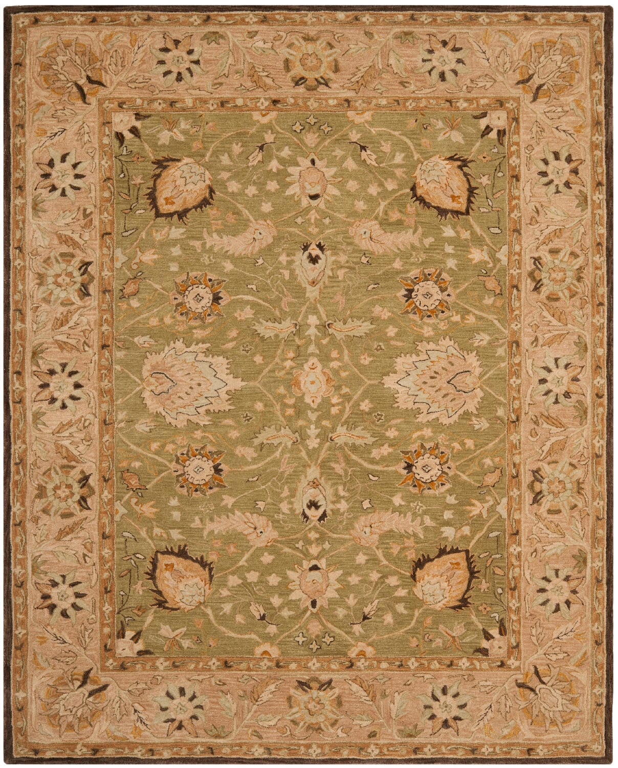 Safavieh Anatolia An512C Sage / Beige Area Rug